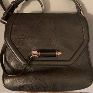 Mackage black leather handbag